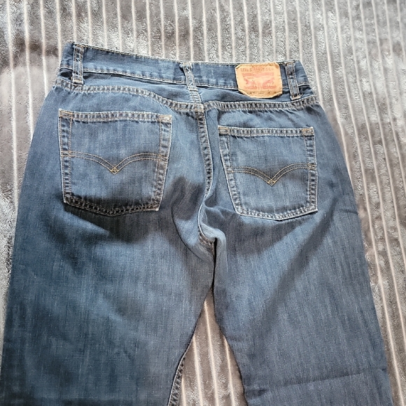 Levi's Dark Blue Straight Jeans - Picture 7 of 9
